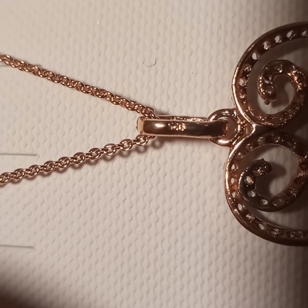 925 sterling silver in rose gold with - Picture 6 of 6
